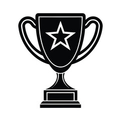 gold trophy cup isolated on black