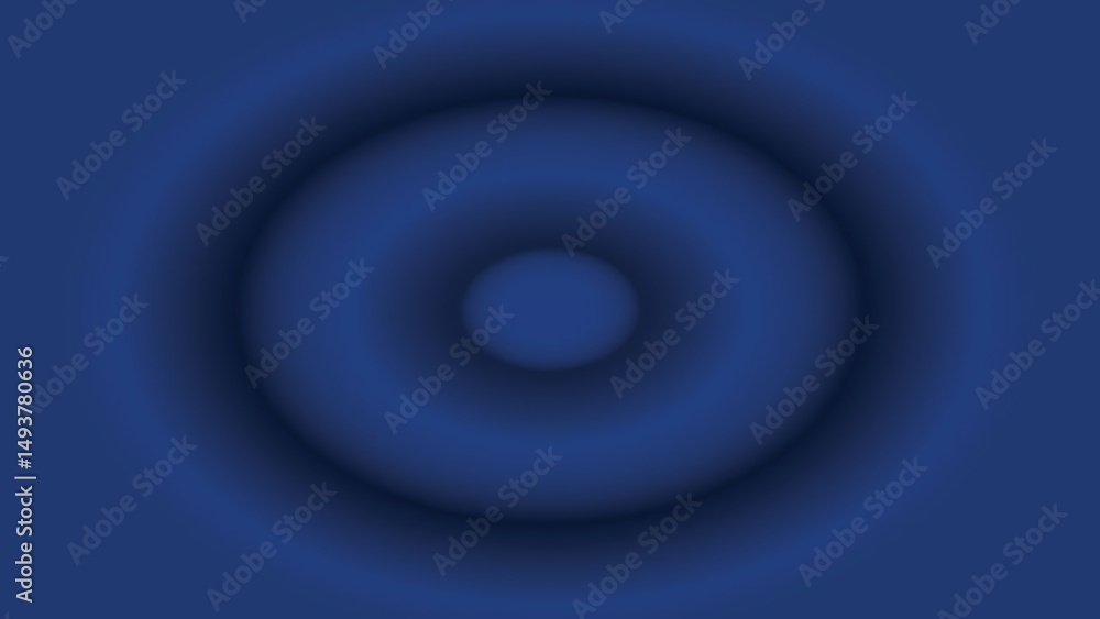 Poster concentric rings in a deep blue colorway representing a target visualized for creative designs and a