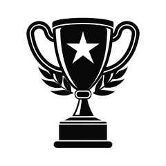 gold trophy cup isolated on black