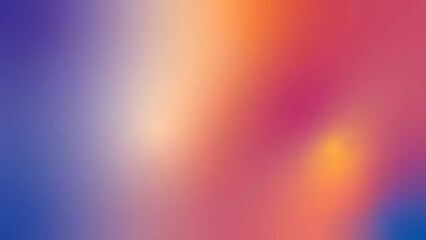Abstract and colorful gradient blend featuring purple, orange, and pink hues in a soft artistic design