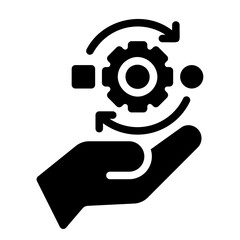 adaptability glyph icon