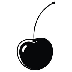 black apple with cherry