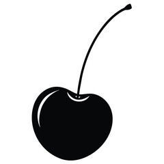 cherry on a white background