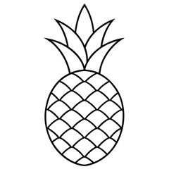 Fototapeta premium pineapple vector illustration