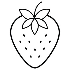 vector illustration of a strawberry