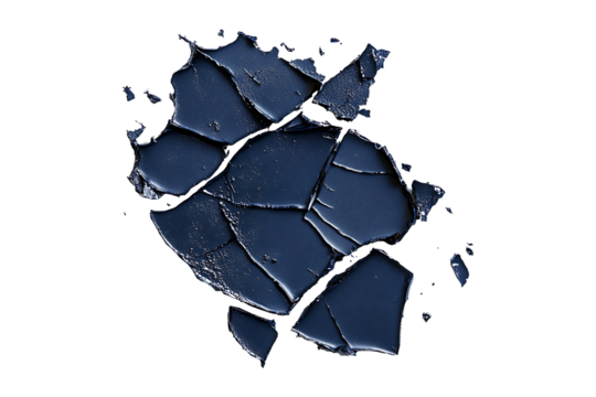 Midnight blue dents from the accident isolated on transparent background
 - Powered by Adobe