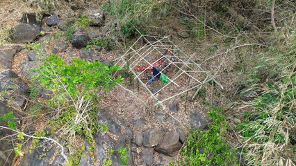 Jungle Trekking and Bamboo Hammock Shelter in Virachey National Park, Cambodia