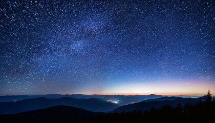 Naklejka premium night starry sky