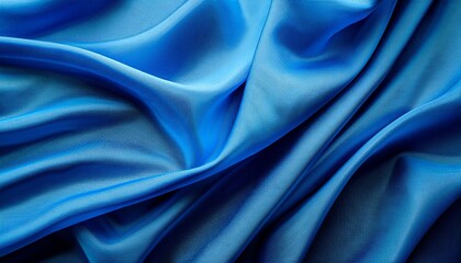 abstract blue wavy fabric texture background