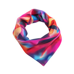 Contemporary Cooling Bandana with a Bold Digital Gr Isolated on Transparent Background