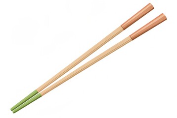 chopsticks on white background