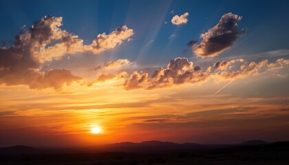 Fototapeta premium sunset in the sky