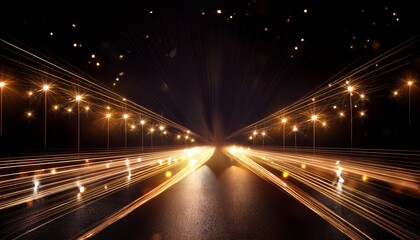 lights on black background