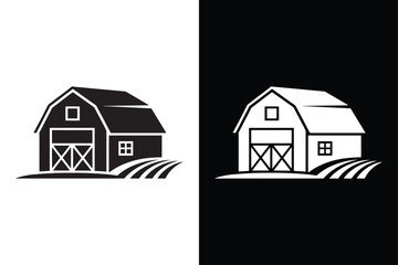 Farm icon vector on White Background ,Vector Art Illustration on white background.