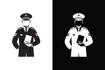 Customs icon vector on White Background ,Vector Art Illustration on white background.