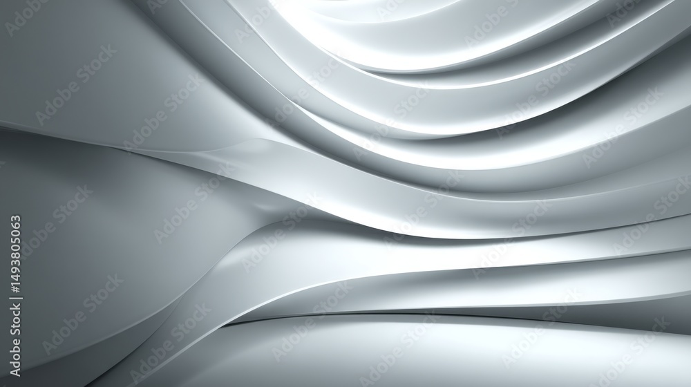 Poster abstract waves of silver and gray create a smooth, flowing texture in this image.