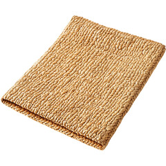 Modern Minimalist Straw Beach Mat with a Sleek Desi Isolated on Transparent Background