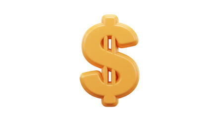 Fototapeta premium Dollar Symbol Golden Glossy Finance Icon Wealth Currency Investment Economy Business Payment Banking