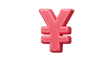 Obraz premium Yen Symbol Pink Financial Currency Japan Economy Finance Payment Transaction Investment Global