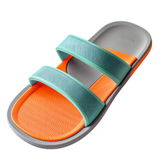 Trendy Slipon Beach Sandals with a Modern Flexible Isolated on Transparent Background