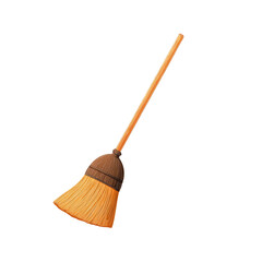Broom Isolated On Transparent Background, isolated on transparent background