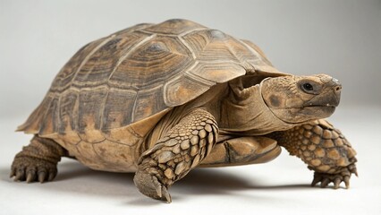 Obraz premium Desert Tortoise on studio background