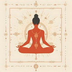 Sacral Chakra Esoteric Vector Illustration for Spiritual Practices
