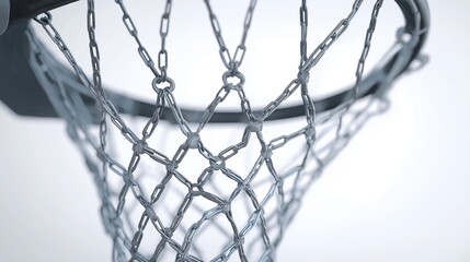 Ball return rebound net frame disassembled with detailed view on white background