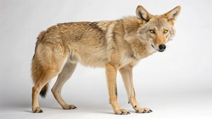 Fototapeta premium Desert Wolf on studio background