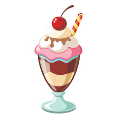 Ice cream sundae