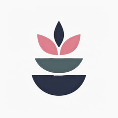 Obraz premium Abstract Geometric Floral Design