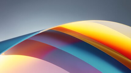 Vibrant abstract waves showcasing a blend of colors and smooth curves.