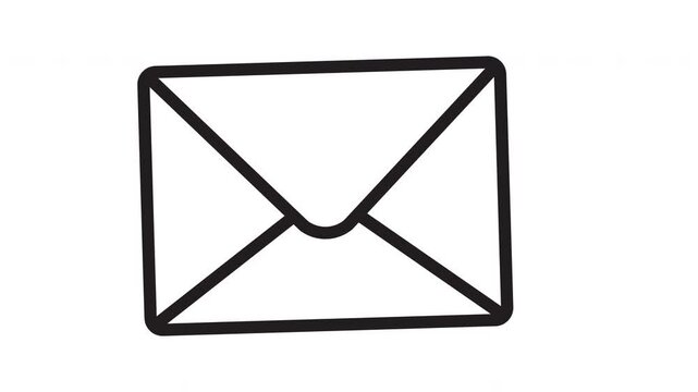 mail line icon animation