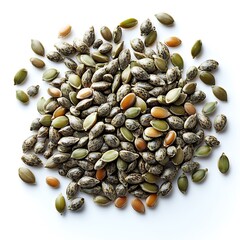 Organic pumpkin seeds healthy snack photo