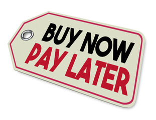 Buy Now Pay Later BNPL Price Tag Installment Loan Financing Option 3d Illustration