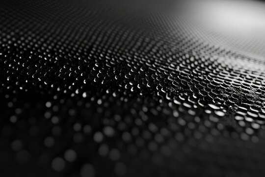 Abstract black textured surface with repeating pattern, resembling scales or dots.