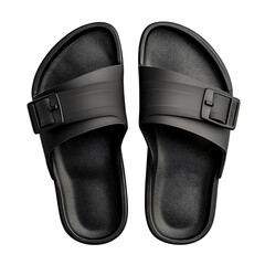 Minimalist Waterresistant Sandals with Quickdry Mat Isolated on Transparent Background