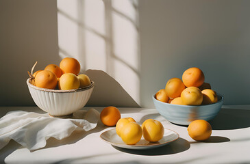 still life with oranges