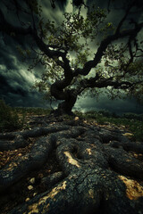 tree in the river
