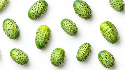 Green Cucumbers Pattern: Fresh and Vibrant