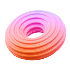 abstract wave ring 3d illustration