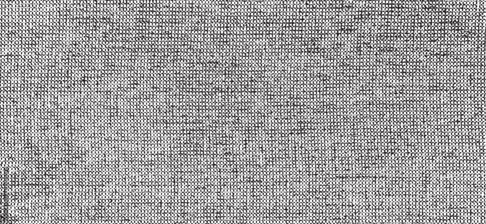 Poster vector fabric texture. distressed texture of weaving fabric. grunge background. abstract halftone ve