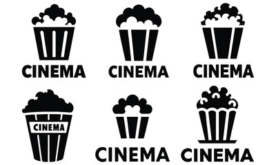 A delicious set of sweet ice cream icons and labels, a vector illustration