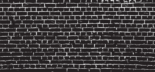 Old brick wall texture. Grunge Urban Background Vector. Distressed Grainy Grungy Overlay Effect. Vector Illustration. EPS 10.
