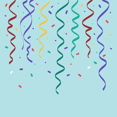 party streamers and confetti