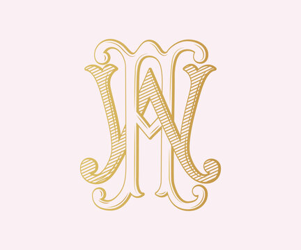 AW, WA, logo AW ,Letter AW ,  Monogram AW , Wedding Monogram, Wedding Logo, Logo Design , Monogram Vintage