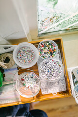 Engaging preschool sensory play with montessori beads