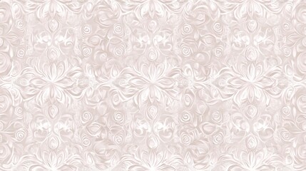 Creating a seamless pattern featuring delicate overlays in a floral design for home decor textile and wallpaper applications