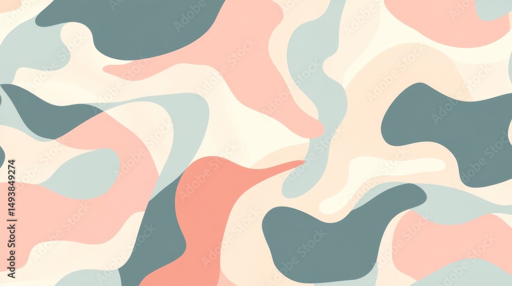 Poster create a seamless abstract overlapping pattern graphic design project digital art modern environment