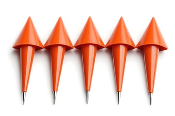 Orange Conical Pushpins